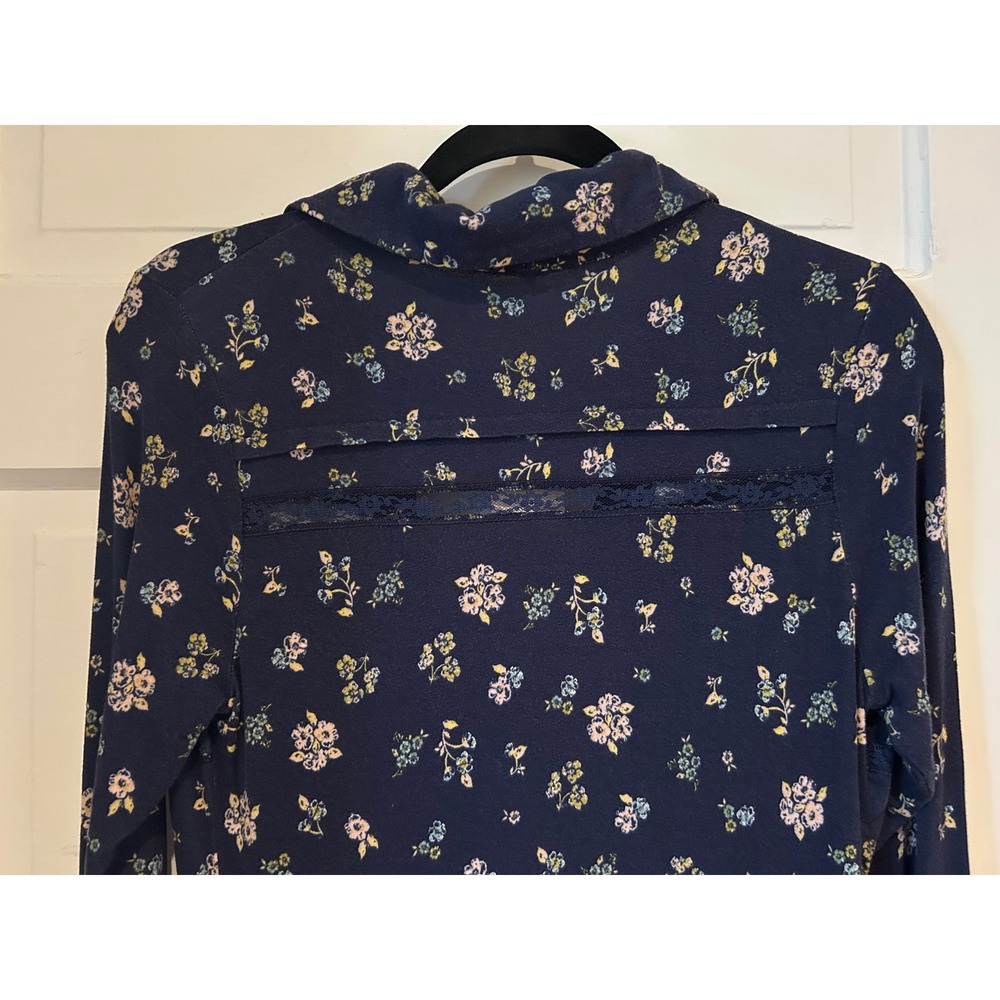 NWT Free People Good Days Floral Mini Dress Blue Long Sleeve Size M $128 - Picture 10 of 10
